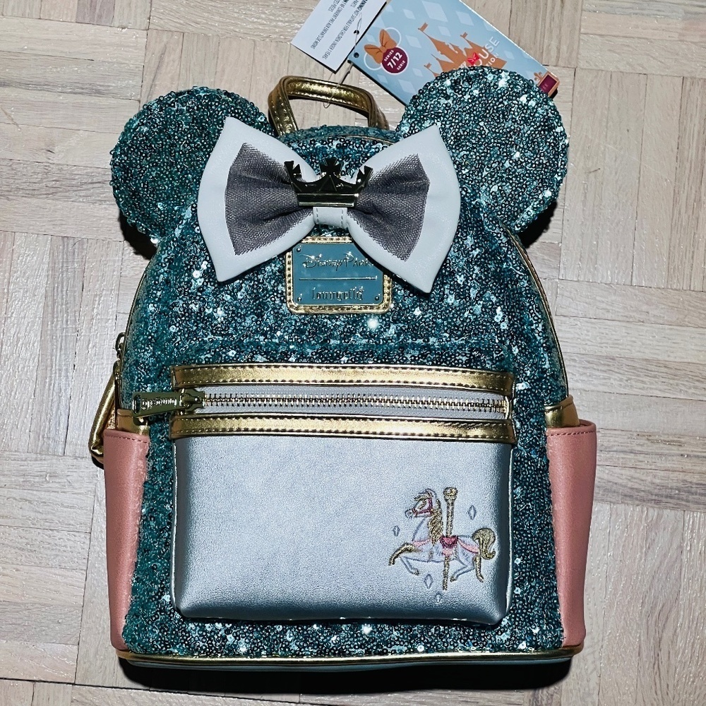Disney Parks - King Arthur Carousel Loungefly Mini Backpack - Limited Release